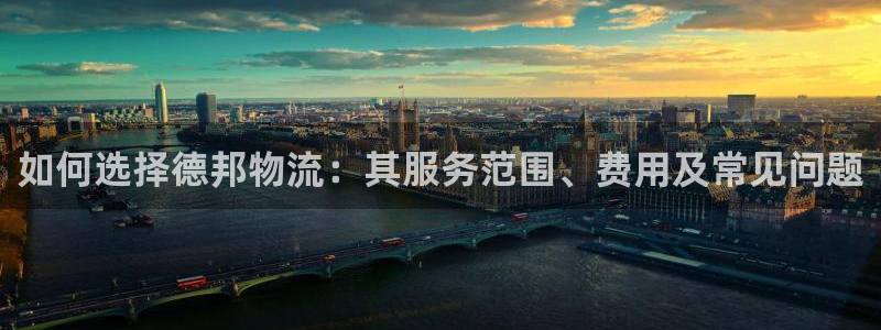 多多28注册登录链接：如何选择德邦物